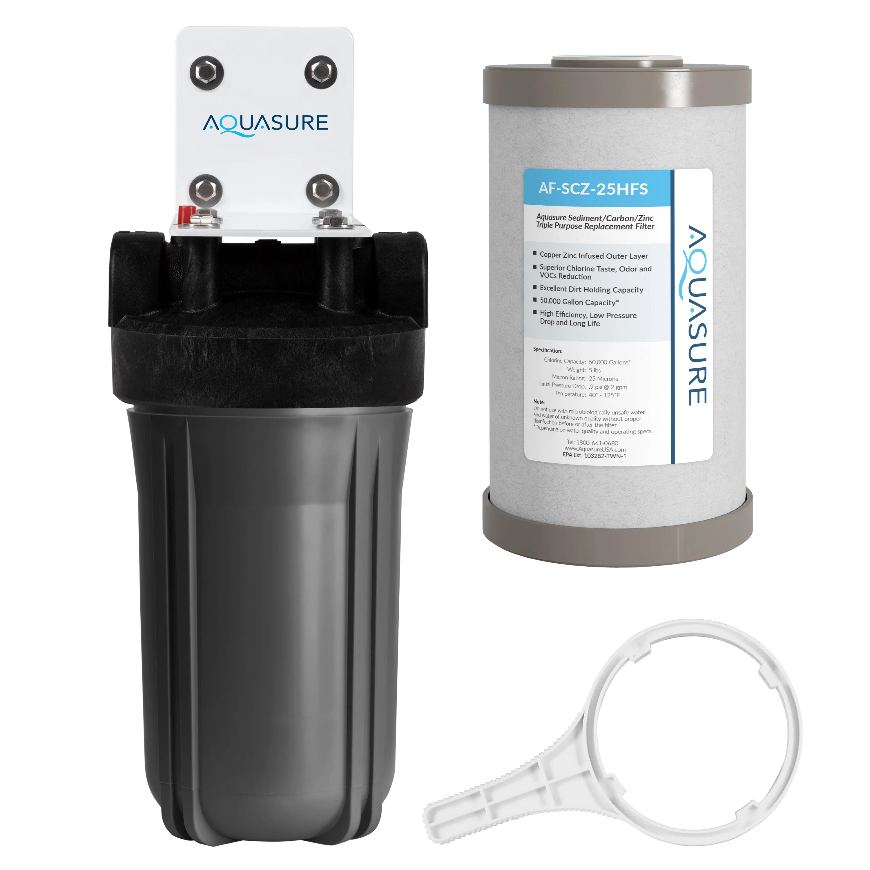 Aquasure Fortitude V2 Series Whole House Triple Purpose Filtration System (Small Size) product